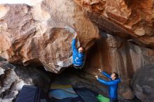 Bouldering in Hueco Tanks on 12/01/2018 with Blue Lizard Climbing and Yoga

Filename: SRM_20181201_1518110.jpg
Aperture: f/4.0
Shutter Speed: 1/320
Body: Canon EOS-1D Mark II
Lens: Canon EF 16-35mm f/2.8 L