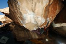 Bouldering in Hueco Tanks on 12/01/2018 with Blue Lizard Climbing and Yoga

Filename: SRM_20181201_1525460.jpg
Aperture: f/8.0
Shutter Speed: 1/250
Body: Canon EOS-1D Mark II
Lens: Canon EF 16-35mm f/2.8 L
