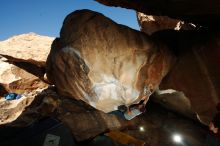 Bouldering in Hueco Tanks on 12/01/2018 with Blue Lizard Climbing and Yoga

Filename: SRM_20181201_1532590.jpg
Aperture: f/8.0
Shutter Speed: 1/250
Body: Canon EOS-1D Mark II
Lens: Canon EF 16-35mm f/2.8 L