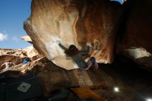 Bouldering in Hueco Tanks on 12/01/2018 with Blue Lizard Climbing and Yoga

Filename: SRM_20181201_1548390.jpg
Aperture: f/8.0
Shutter Speed: 1/250
Body: Canon EOS-1D Mark II
Lens: Canon EF 16-35mm f/2.8 L