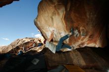 Bouldering in Hueco Tanks on 12/01/2018 with Blue Lizard Climbing and Yoga

Filename: SRM_20181201_1553080.jpg
Aperture: f/8.0
Shutter Speed: 1/250
Body: Canon EOS-1D Mark II
Lens: Canon EF 16-35mm f/2.8 L