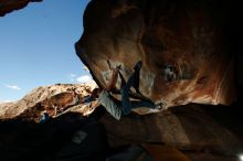 Bouldering in Hueco Tanks on 12/01/2018 with Blue Lizard Climbing and Yoga

Filename: SRM_20181201_1553090.jpg
Aperture: f/8.0
Shutter Speed: 1/250
Body: Canon EOS-1D Mark II
Lens: Canon EF 16-35mm f/2.8 L