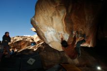 Bouldering in Hueco Tanks on 12/01/2018 with Blue Lizard Climbing and Yoga

Filename: SRM_20181201_1557490.jpg
Aperture: f/8.0
Shutter Speed: 1/250
Body: Canon EOS-1D Mark II
Lens: Canon EF 16-35mm f/2.8 L