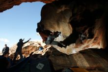 Bouldering in Hueco Tanks on 12/01/2018 with Blue Lizard Climbing and Yoga

Filename: SRM_20181201_1558150.jpg
Aperture: f/8.0
Shutter Speed: 1/250
Body: Canon EOS-1D Mark II
Lens: Canon EF 16-35mm f/2.8 L
