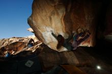 Bouldering in Hueco Tanks on 12/01/2018 with Blue Lizard Climbing and Yoga

Filename: SRM_20181201_1559050.jpg
Aperture: f/8.0
Shutter Speed: 1/250
Body: Canon EOS-1D Mark II
Lens: Canon EF 16-35mm f/2.8 L