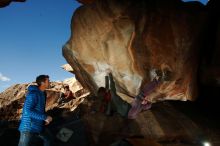 Bouldering in Hueco Tanks on 12/01/2018 with Blue Lizard Climbing and Yoga

Filename: SRM_20181201_1559150.jpg
Aperture: f/8.0
Shutter Speed: 1/250
Body: Canon EOS-1D Mark II
Lens: Canon EF 16-35mm f/2.8 L