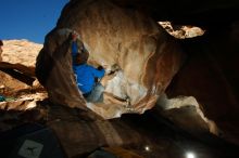 Bouldering in Hueco Tanks on 12/01/2018 with Blue Lizard Climbing and Yoga

Filename: SRM_20181201_1609090.jpg
Aperture: f/8.0
Shutter Speed: 1/250
Body: Canon EOS-1D Mark II
Lens: Canon EF 16-35mm f/2.8 L