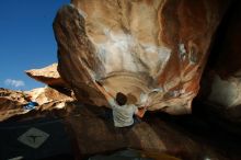 Bouldering in Hueco Tanks on 12/01/2018 with Blue Lizard Climbing and Yoga

Filename: SRM_20181201_1611020.jpg
Aperture: f/8.0
Shutter Speed: 1/250
Body: Canon EOS-1D Mark II
Lens: Canon EF 16-35mm f/2.8 L