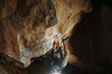 Bouldering in Hueco Tanks on 12/01/2018 with Blue Lizard Climbing and Yoga

Filename: SRM_20181201_1618470.jpg
Aperture: f/8.0
Shutter Speed: 1/250
Body: Canon EOS-1D Mark II
Lens: Canon EF 16-35mm f/2.8 L