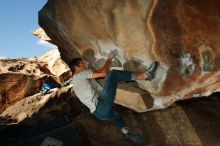 Bouldering in Hueco Tanks on 12/01/2018 with Blue Lizard Climbing and Yoga

Filename: SRM_20181201_1620230.jpg
Aperture: f/8.0
Shutter Speed: 1/250
Body: Canon EOS-1D Mark II
Lens: Canon EF 16-35mm f/2.8 L