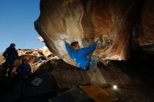 Bouldering in Hueco Tanks on 12/01/2018 with Blue Lizard Climbing and Yoga

Filename: SRM_20181201_1622550.jpg
Aperture: f/8.0
Shutter Speed: 1/250
Body: Canon EOS-1D Mark II
Lens: Canon EF 16-35mm f/2.8 L