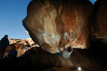 Bouldering in Hueco Tanks on 12/01/2018 with Blue Lizard Climbing and Yoga

Filename: SRM_20181201_1624230.jpg
Aperture: f/8.0
Shutter Speed: 1/250
Body: Canon EOS-1D Mark II
Lens: Canon EF 16-35mm f/2.8 L