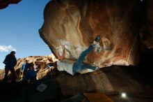 Bouldering in Hueco Tanks on 12/01/2018 with Blue Lizard Climbing and Yoga

Filename: SRM_20181201_1624400.jpg
Aperture: f/8.0
Shutter Speed: 1/250
Body: Canon EOS-1D Mark II
Lens: Canon EF 16-35mm f/2.8 L