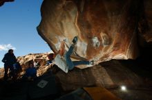 Bouldering in Hueco Tanks on 12/01/2018 with Blue Lizard Climbing and Yoga

Filename: SRM_20181201_1624450.jpg
Aperture: f/8.0
Shutter Speed: 1/250
Body: Canon EOS-1D Mark II
Lens: Canon EF 16-35mm f/2.8 L