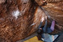 Bouldering in Hueco Tanks on 12/01/2018 with Blue Lizard Climbing and Yoga

Filename: SRM_20181201_1650280.jpg
Aperture: f/3.2
Shutter Speed: 1/250
Body: Canon EOS-1D Mark II
Lens: Canon EF 16-35mm f/2.8 L