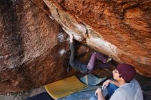 Bouldering in Hueco Tanks on 12/01/2018 with Blue Lizard Climbing and Yoga

Filename: SRM_20181201_1655070.jpg
Aperture: f/5.0
Shutter Speed: 1/250
Body: Canon EOS-1D Mark II
Lens: Canon EF 16-35mm f/2.8 L