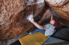 Bouldering in Hueco Tanks on 12/01/2018 with Blue Lizard Climbing and Yoga

Filename: SRM_20181201_1700250.jpg
Aperture: f/4.0
Shutter Speed: 1/250
Body: Canon EOS-1D Mark II
Lens: Canon EF 16-35mm f/2.8 L