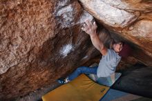 Bouldering in Hueco Tanks on 12/01/2018 with Blue Lizard Climbing and Yoga

Filename: SRM_20181201_1700251.jpg
Aperture: f/4.0
Shutter Speed: 1/250
Body: Canon EOS-1D Mark II
Lens: Canon EF 16-35mm f/2.8 L