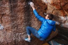 Bouldering in Hueco Tanks on 12/01/2018 with Blue Lizard Climbing and Yoga

Filename: SRM_20181201_1711330.jpg
Aperture: f/4.5
Shutter Speed: 1/200
Body: Canon EOS-1D Mark II
Lens: Canon EF 16-35mm f/2.8 L