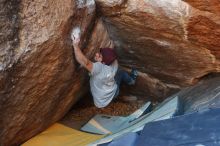 Bouldering in Hueco Tanks on 12/01/2018 with Blue Lizard Climbing and Yoga

Filename: SRM_20181201_1715581.jpg
Aperture: f/3.2
Shutter Speed: 1/250
Body: Canon EOS-1D Mark II
Lens: Canon EF 50mm f/1.8 II