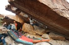 Bouldering in Hueco Tanks on 12/01/2018 with Blue Lizard Climbing and Yoga

Filename: SRM_20181201_1743330.jpg
Aperture: f/4.5
Shutter Speed: 1/250
Body: Canon EOS-1D Mark II
Lens: Canon EF 16-35mm f/2.8 L