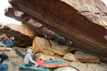 Bouldering in Hueco Tanks on 12/01/2018 with Blue Lizard Climbing and Yoga

Filename: SRM_20181201_1745340.jpg
Aperture: f/4.0
Shutter Speed: 1/250
Body: Canon EOS-1D Mark II
Lens: Canon EF 16-35mm f/2.8 L