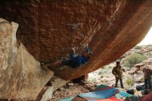 Bouldering in Hueco Tanks on 12/01/2018 with Blue Lizard Climbing and Yoga

Filename: SRM_20181201_1807290.jpg
Aperture: f/3.2
Shutter Speed: 1/200
Body: Canon EOS-1D Mark II
Lens: Canon EF 16-35mm f/2.8 L