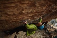 Bouldering in Hueco Tanks on 12/01/2018 with Blue Lizard Climbing and Yoga

Filename: SRM_20181201_1811330.jpg
Aperture: f/1.8
Shutter Speed: 1/200
Body: Canon EOS-1D Mark II
Lens: Canon EF 50mm f/1.8 II