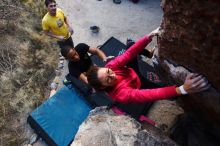 Bouldering in Hueco Tanks on 12/02/2018 with Blue Lizard Climbing and Yoga

Filename: SRM_20181202_1100490.jpg
Aperture: f/5.0
Shutter Speed: 1/250
Body: Canon EOS-1D Mark II
Lens: Canon EF 16-35mm f/2.8 L