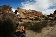 Bouldering in Hueco Tanks on 12/02/2018 with Blue Lizard Climbing and Yoga

Filename: SRM_20181202_1106460.jpg
Aperture: f/8.0
Shutter Speed: 1/250
Body: Canon EOS-1D Mark II
Lens: Canon EF 16-35mm f/2.8 L