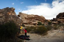 Bouldering in Hueco Tanks on 12/02/2018 with Blue Lizard Climbing and Yoga

Filename: SRM_20181202_1108400.jpg
Aperture: f/6.3
Shutter Speed: 1/250
Body: Canon EOS-1D Mark II
Lens: Canon EF 16-35mm f/2.8 L