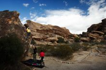 Bouldering in Hueco Tanks on 12/02/2018 with Blue Lizard Climbing and Yoga

Filename: SRM_20181202_1108590.jpg
Aperture: f/6.3
Shutter Speed: 1/250
Body: Canon EOS-1D Mark II
Lens: Canon EF 16-35mm f/2.8 L