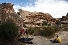 Bouldering in Hueco Tanks on 12/02/2018 with Blue Lizard Climbing and Yoga

Filename: SRM_20181202_1110070.jpg
Aperture: f/5.6
Shutter Speed: 1/250
Body: Canon EOS-1D Mark II
Lens: Canon EF 16-35mm f/2.8 L