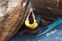 Bouldering in Hueco Tanks on 12/02/2018 with Blue Lizard Climbing and Yoga

Filename: SRM_20181202_1155560.jpg
Aperture: f/3.5
Shutter Speed: 1/250
Body: Canon EOS-1D Mark II
Lens: Canon EF 50mm f/1.8 II