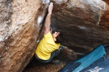 Bouldering in Hueco Tanks on 12/02/2018 with Blue Lizard Climbing and Yoga

Filename: SRM_20181202_1156030.jpg
Aperture: f/3.5
Shutter Speed: 1/250
Body: Canon EOS-1D Mark II
Lens: Canon EF 50mm f/1.8 II