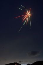 Independence day fireworks, outside of Austin, TX.

Filename: SRM_20060704_205820_3.jpg
Aperture: f/18.0
Shutter Speed: 8/1
Body: Canon EOS 20D
Lens: Canon EF-S 18-55mm f/3.5-5.6