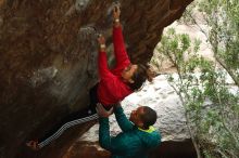 Bouldering in Hueco Tanks on 12/02/2018 with Blue Lizard Climbing and Yoga

Filename: SRM_20181202_1225450.jpg
Aperture: f/4.0
Shutter Speed: 1/250
Body: Canon EOS-1D Mark II
Lens: Canon EF 50mm f/1.8 II