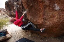 Bouldering in Hueco Tanks on 12/02/2018 with Blue Lizard Climbing and Yoga

Filename: SRM_20181202_1401410.jpg
Aperture: f/6.3
Shutter Speed: 1/250
Body: Canon EOS-1D Mark II
Lens: Canon EF 16-35mm f/2.8 L