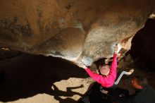 Bouldering in Hueco Tanks on 12/02/2018 with Blue Lizard Climbing and Yoga

Filename: SRM_20181202_1429460.jpg
Aperture: f/8.0
Shutter Speed: 1/250
Body: Canon EOS-1D Mark II
Lens: Canon EF 16-35mm f/2.8 L