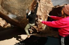 Bouldering in Hueco Tanks on 12/02/2018 with Blue Lizard Climbing and Yoga

Filename: SRM_20181202_1438280.jpg
Aperture: f/8.0
Shutter Speed: 1/250
Body: Canon EOS-1D Mark II
Lens: Canon EF 16-35mm f/2.8 L