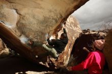 Bouldering in Hueco Tanks on 12/02/2018 with Blue Lizard Climbing and Yoga

Filename: SRM_20181202_1438330.jpg
Aperture: f/8.0
Shutter Speed: 1/250
Body: Canon EOS-1D Mark II
Lens: Canon EF 16-35mm f/2.8 L