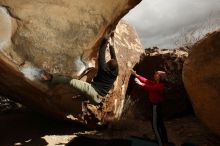 Bouldering in Hueco Tanks on 12/02/2018 with Blue Lizard Climbing and Yoga

Filename: SRM_20181202_1438400.jpg
Aperture: f/8.0
Shutter Speed: 1/250
Body: Canon EOS-1D Mark II
Lens: Canon EF 16-35mm f/2.8 L