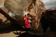 Bouldering in Hueco Tanks on 12/02/2018 with Blue Lizard Climbing and Yoga

Filename: SRM_20181202_1440430.jpg
Aperture: f/8.0
Shutter Speed: 1/250
Body: Canon EOS-1D Mark II
Lens: Canon EF 16-35mm f/2.8 L