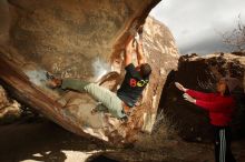 Bouldering in Hueco Tanks on 12/02/2018 with Blue Lizard Climbing and Yoga

Filename: SRM_20181202_1449020.jpg
Aperture: f/8.0
Shutter Speed: 1/250
Body: Canon EOS-1D Mark II
Lens: Canon EF 16-35mm f/2.8 L