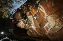 Bouldering in Hueco Tanks on 12/02/2018 with Blue Lizard Climbing and Yoga

Filename: SRM_20181202_1613350.jpg
Aperture: f/7.1
Shutter Speed: 1/250
Body: Canon EOS-1D Mark II
Lens: Canon EF 16-35mm f/2.8 L