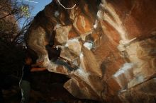 Bouldering in Hueco Tanks on 12/02/2018 with Blue Lizard Climbing and Yoga

Filename: SRM_20181202_1615240.jpg
Aperture: f/7.1
Shutter Speed: 1/250
Body: Canon EOS-1D Mark II
Lens: Canon EF 16-35mm f/2.8 L