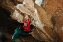 Bouldering in Hueco Tanks on 12/02/2018 with Blue Lizard Climbing and Yoga

Filename: SRM_20181202_1622250.jpg
Aperture: f/7.1
Shutter Speed: 1/250
Body: Canon EOS-1D Mark II
Lens: Canon EF 16-35mm f/2.8 L