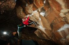 Bouldering in Hueco Tanks on 12/02/2018 with Blue Lizard Climbing and Yoga

Filename: SRM_20181202_1622520.jpg
Aperture: f/7.1
Shutter Speed: 1/250
Body: Canon EOS-1D Mark II
Lens: Canon EF 16-35mm f/2.8 L