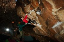 Bouldering in Hueco Tanks on 12/02/2018 with Blue Lizard Climbing and Yoga

Filename: SRM_20181202_1622550.jpg
Aperture: f/7.1
Shutter Speed: 1/250
Body: Canon EOS-1D Mark II
Lens: Canon EF 16-35mm f/2.8 L