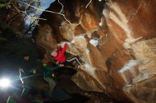 Bouldering in Hueco Tanks on 12/02/2018 with Blue Lizard Climbing and Yoga

Filename: SRM_20181202_1641190.jpg
Aperture: f/7.1
Shutter Speed: 1/250
Body: Canon EOS-1D Mark II
Lens: Canon EF 16-35mm f/2.8 L